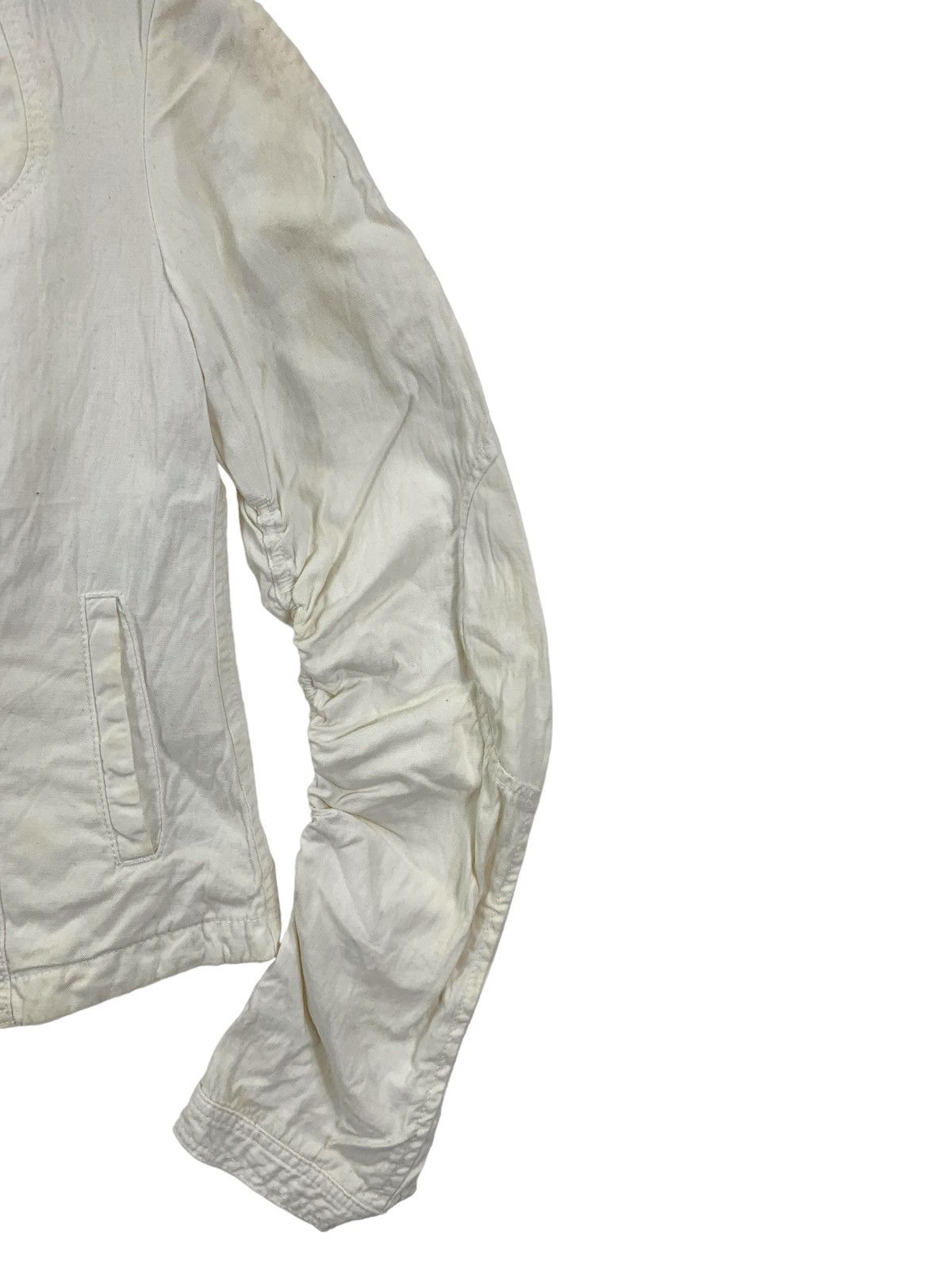 Marithe + Francois Girbaud × Vintage Vintage MARITHE FRANCOIS GIRBAUD France Crop Top Coat Jacket Size M / US 6-8 / IT 42-44 - 6 Thumbnail