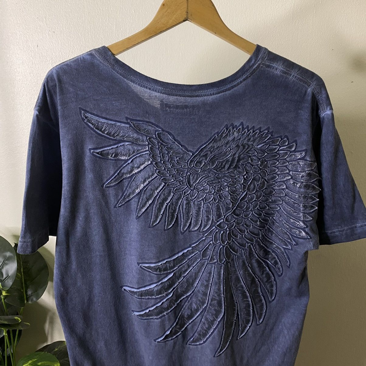 Affliction × Ed Hardy Affluence Embroidery Eagle Affliction Style Streetwear Tee Size US L / EU 52-54 / 3 - 2 Thumbnail