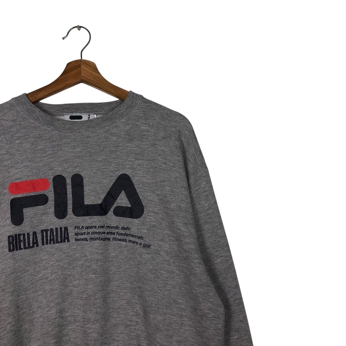 Japanese Brand 📌Vintage Sweatshirt Fila Big Logo Spell Out Size US L / EU 52-54 / 3 - 7 Thumbnail