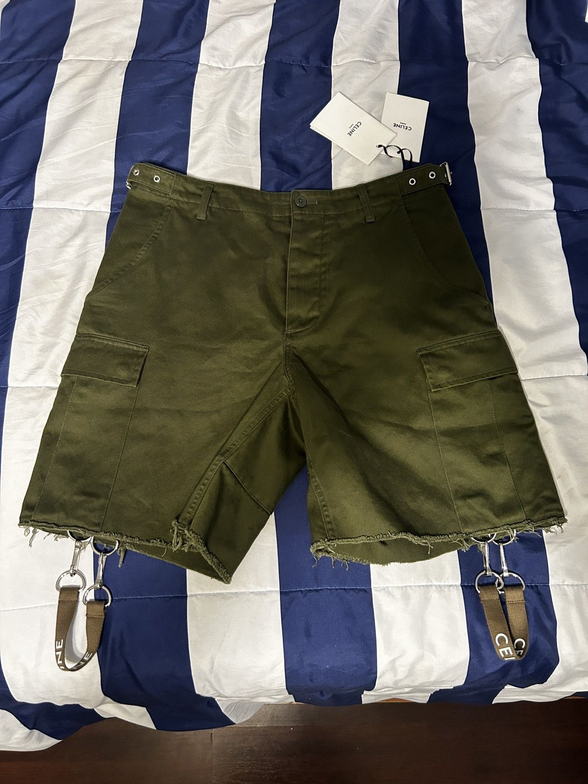 Celine Celine cargo shorts w straps Size US 30 / EU 46 - 1 Thumbnail