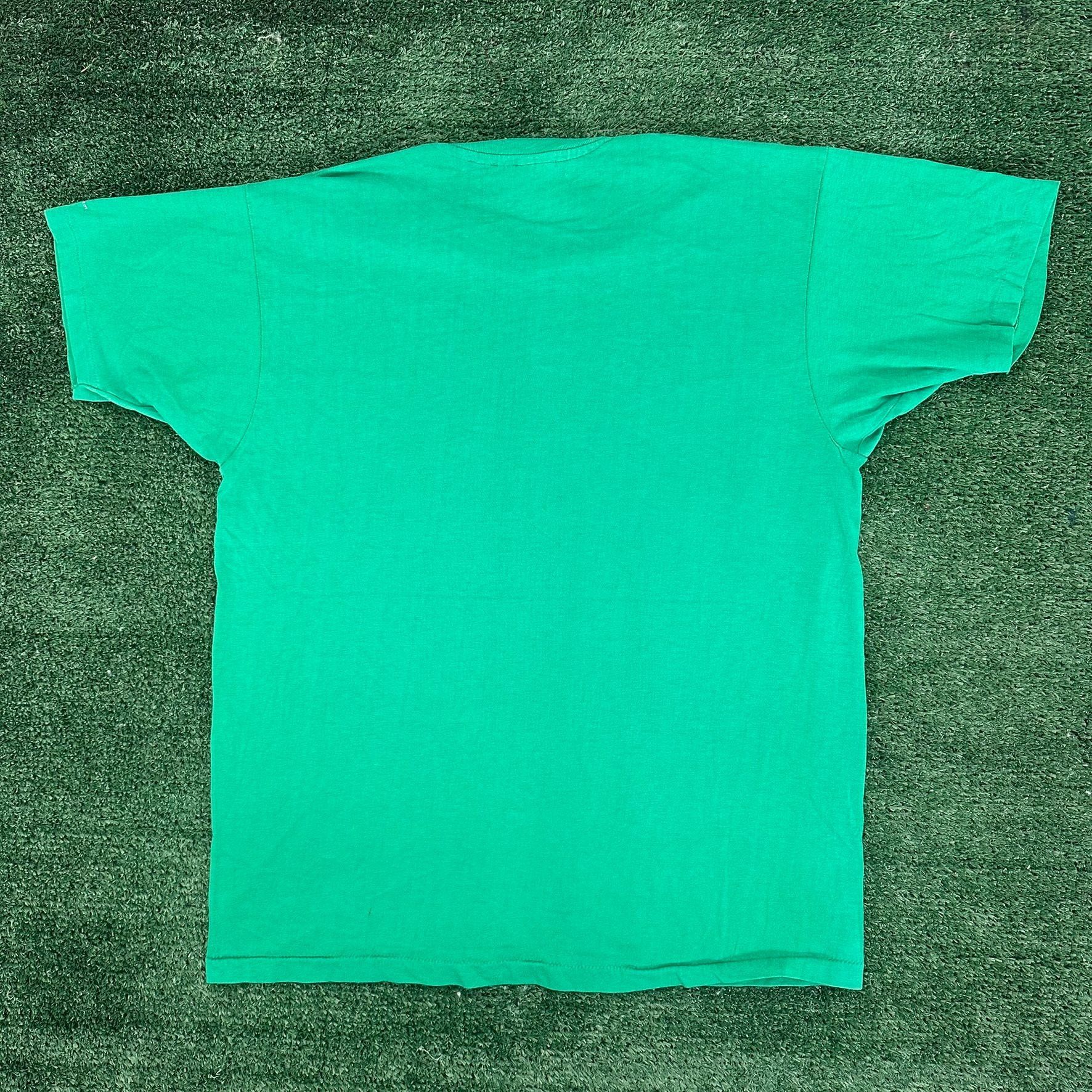 Hanes Vintage 80s Irish Shamrock Luck T-Shirt Single Stitch Boxy G Size US M / EU 48-50 / 2 - 5 Thumbnail