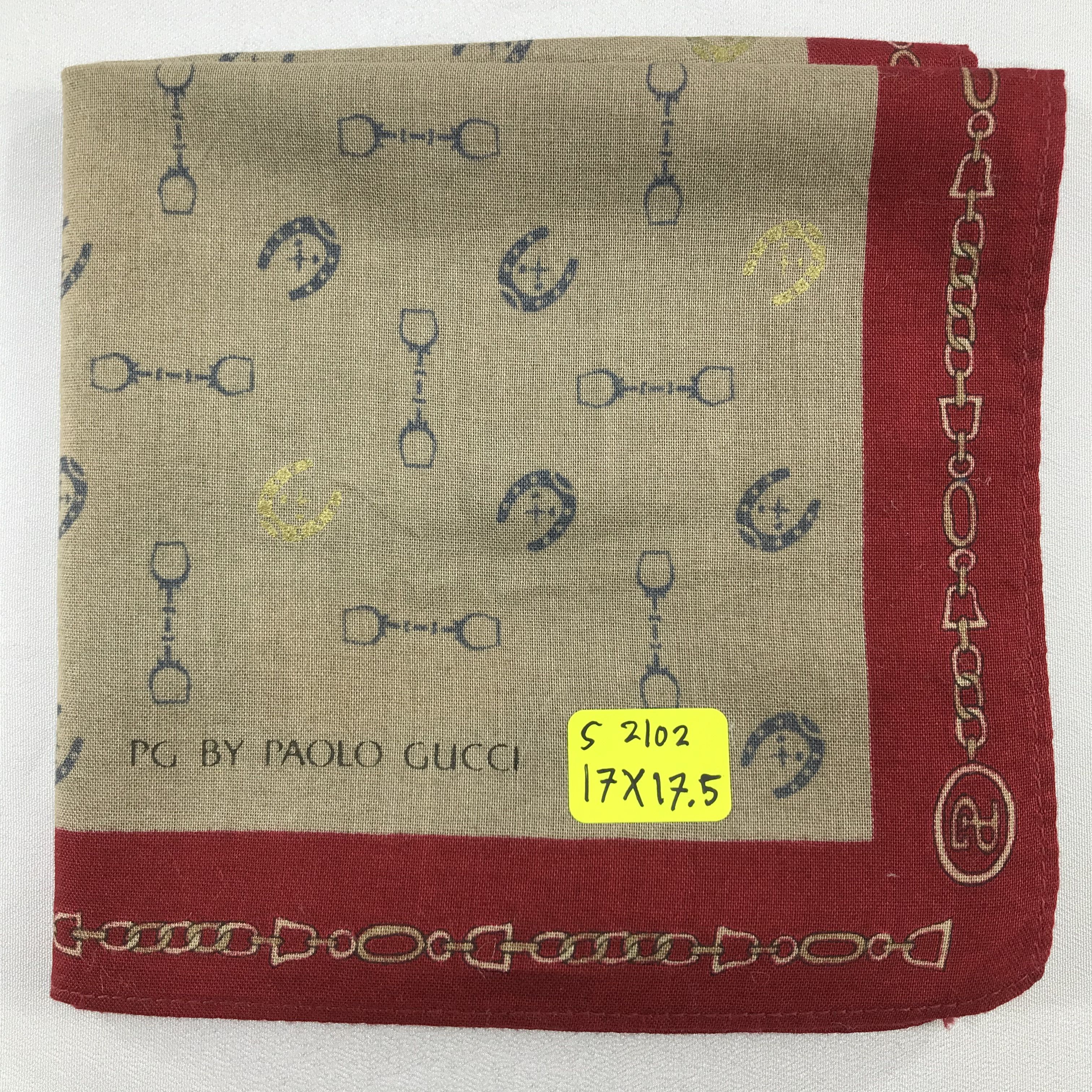 Paolo Gucci × Vintage Paolo Gucci Bandana / Handkerchief / Neckerchief - S2102 Size ONE SIZE - 5 Thumbnail