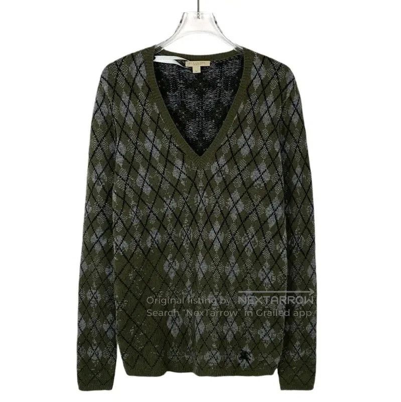 Burberry Burberry Green Wool Knit Sweater. Size M / US 6-8 / IT 42-44 - 1 Thumbnail