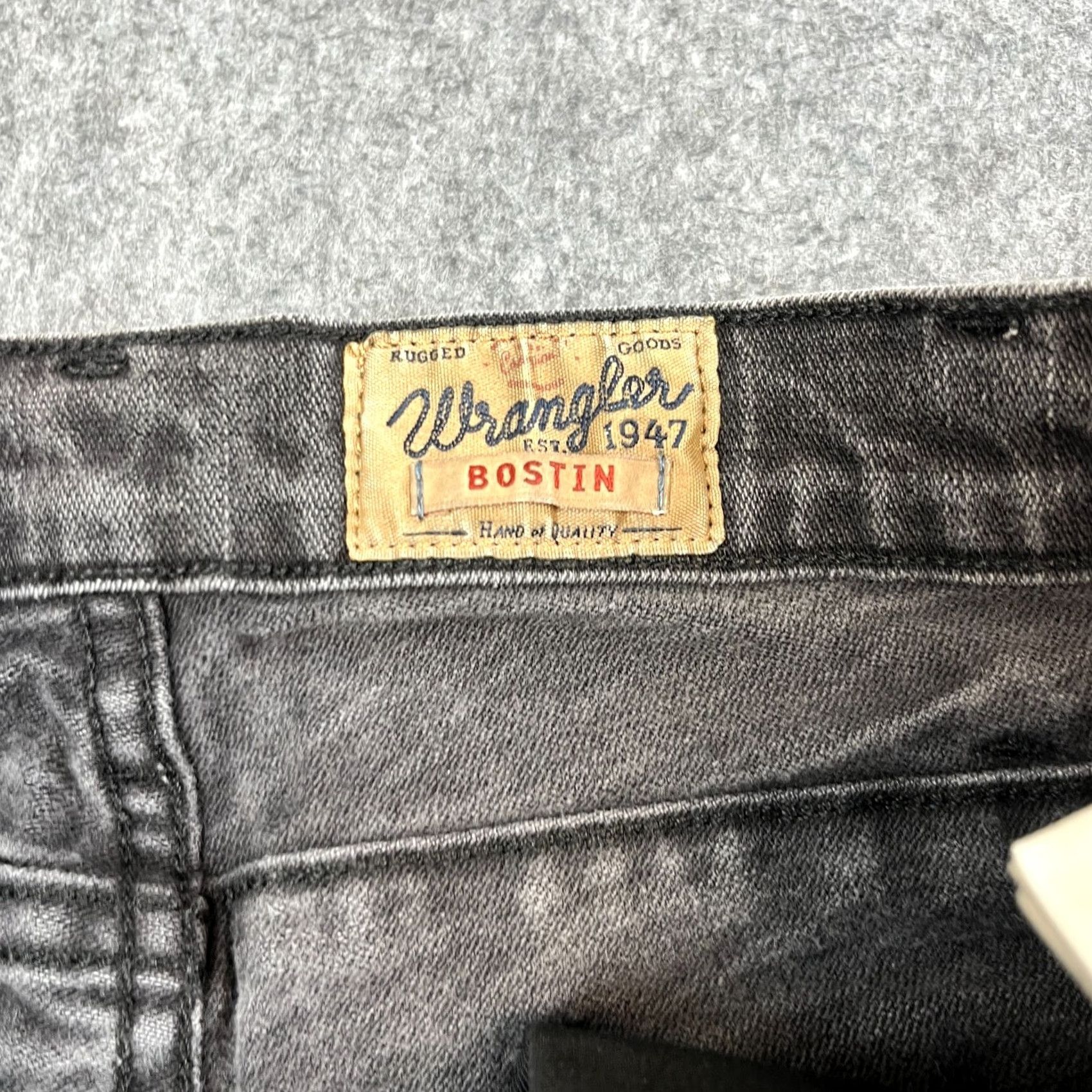 Wrangler Wrangler Jeans Slim Skinny 34 30 Grey Stretch Cowboy Western Bostin Mens Regular Denim Cotton Elastan Slim 5-Pocket Logo Size US 34 / EU 50 - 7 Thumbnail