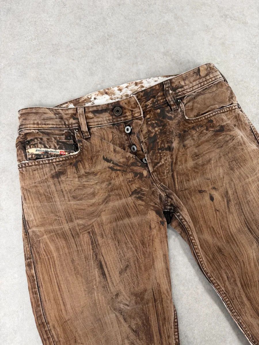 Diesel Diesel Abstract Painted Effect Brown Gradient Denim Jeans Size US 31 - 10 Thumbnail