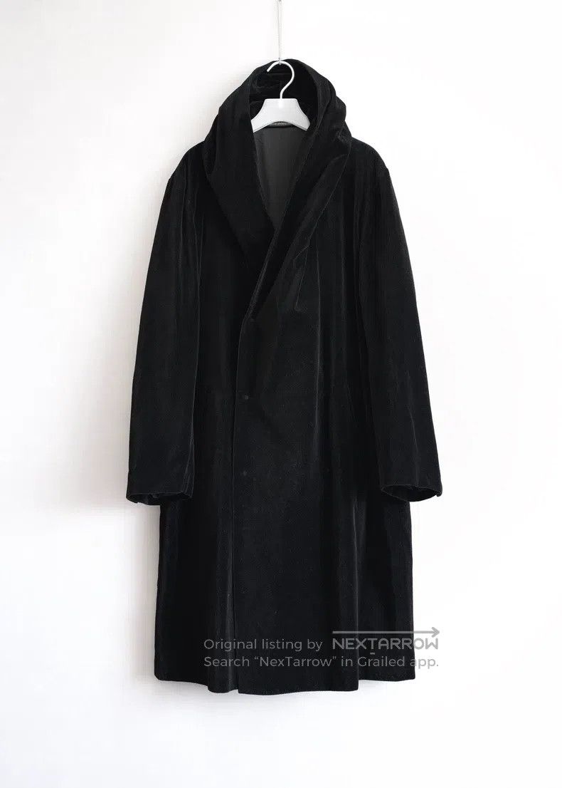 Yohji Yamamoto Yohji Yamamoto Snap Velvet Hooded Coat Size US L / EU 52-54 / 3 - 3 Thumbnail