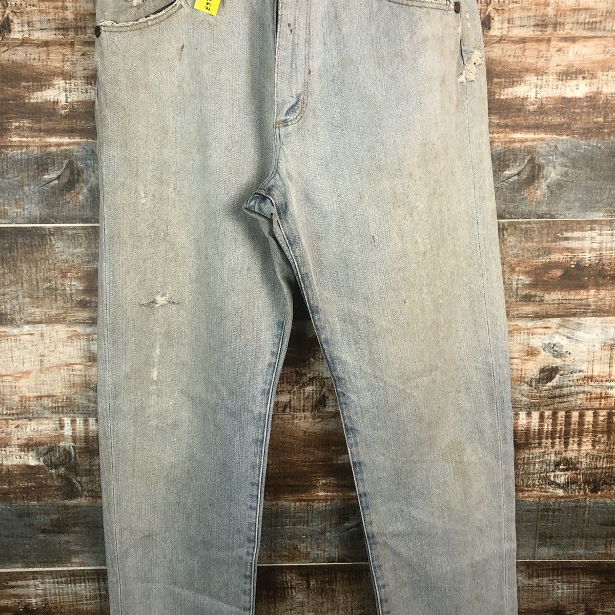 Wrangler DL Wrangler Blue Distressed Denim Pants #263 Size US 31 - 5 Thumbnail