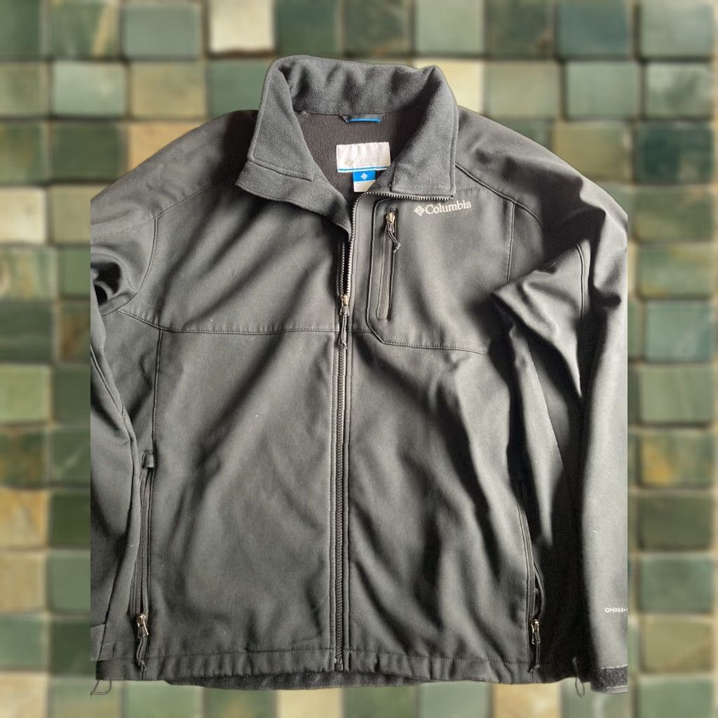 Vintage Columbia Men's Jacket Soft Shell Omni Shield Black XL XLarge Regular Size US XL / EU 56 / 4 - 1 Thumbnail