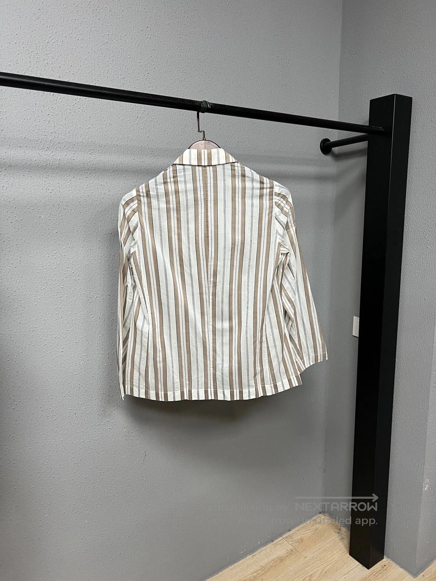 Brunello Cucinelli brunello cucinelli silk striped blazer. Size US M / EU 48-50 / 2 - 2 Thumbnail