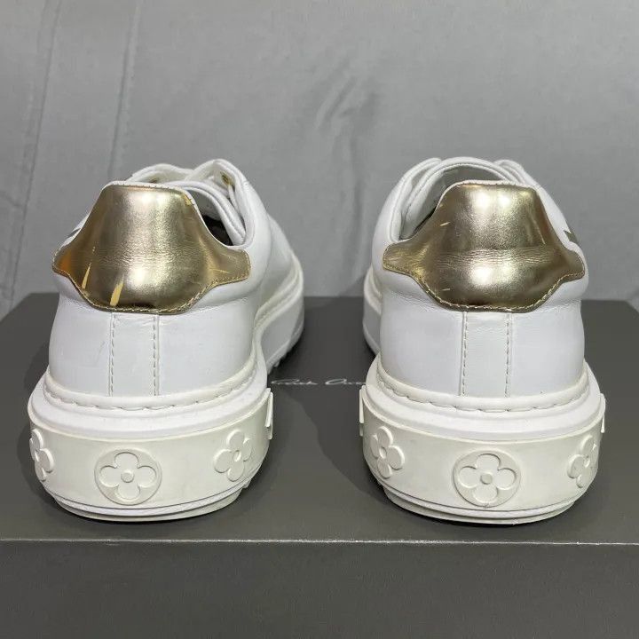 Louis Vuitton Louis Vuitton White Leather Fashion Sneakers -2508 Size US 6.5 / EU 39-40 - 3 Thumbnail
