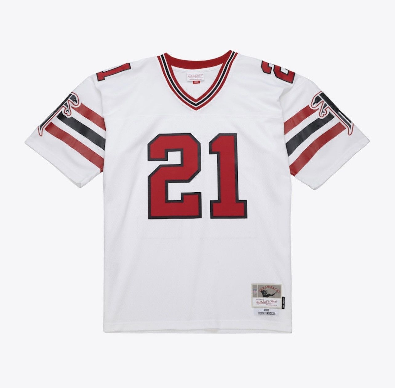 NFL Deion Sanders Atlanta Falcons 1989 White Replica Jersey Size US L / EU 52-54 / 3 - 2 Thumbnail