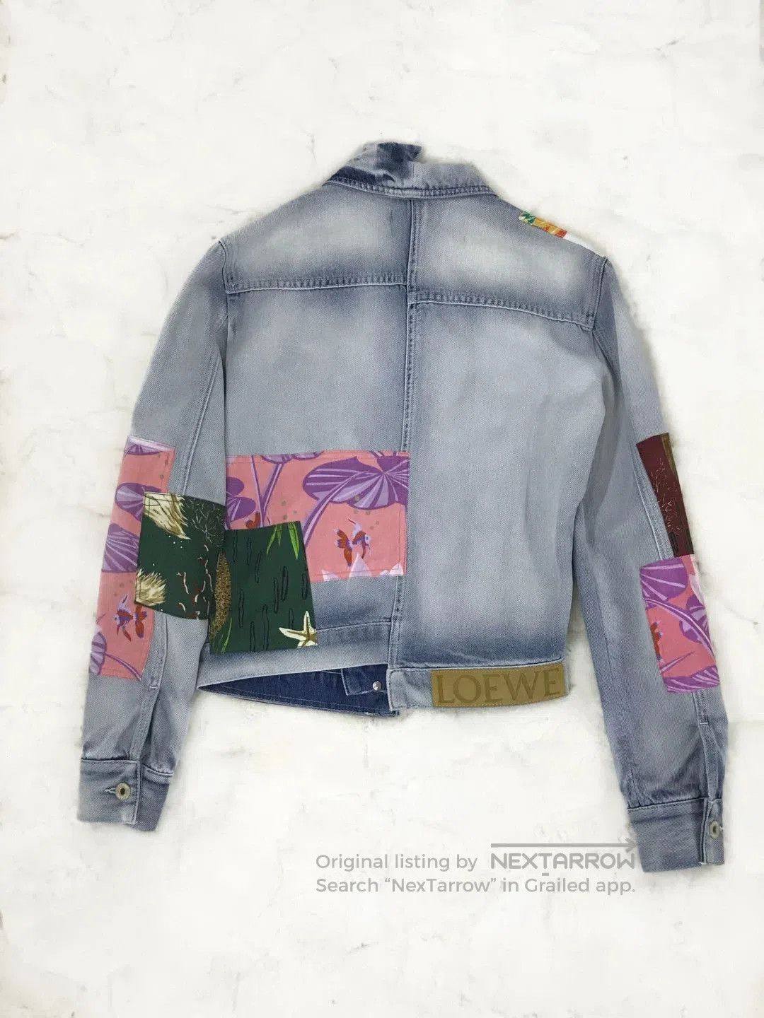 Paula Canovas del Vas Loewe x Paula Ibiza Patchwork Denim Jacket. Size M / US 6-8 / IT 42-44 - 2 Thumbnail