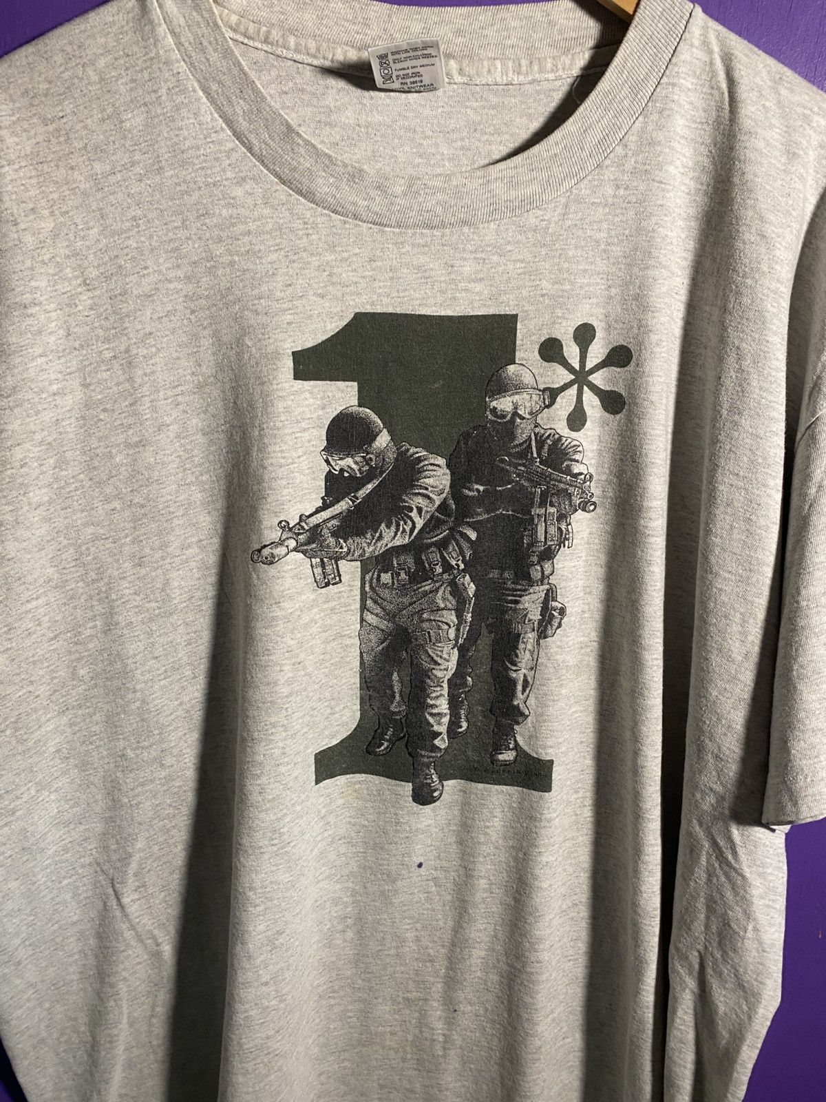 Other Vintage 90s Special ops military t-shirt Size US XXL / EU 58 / 5 - 3 Thumbnail