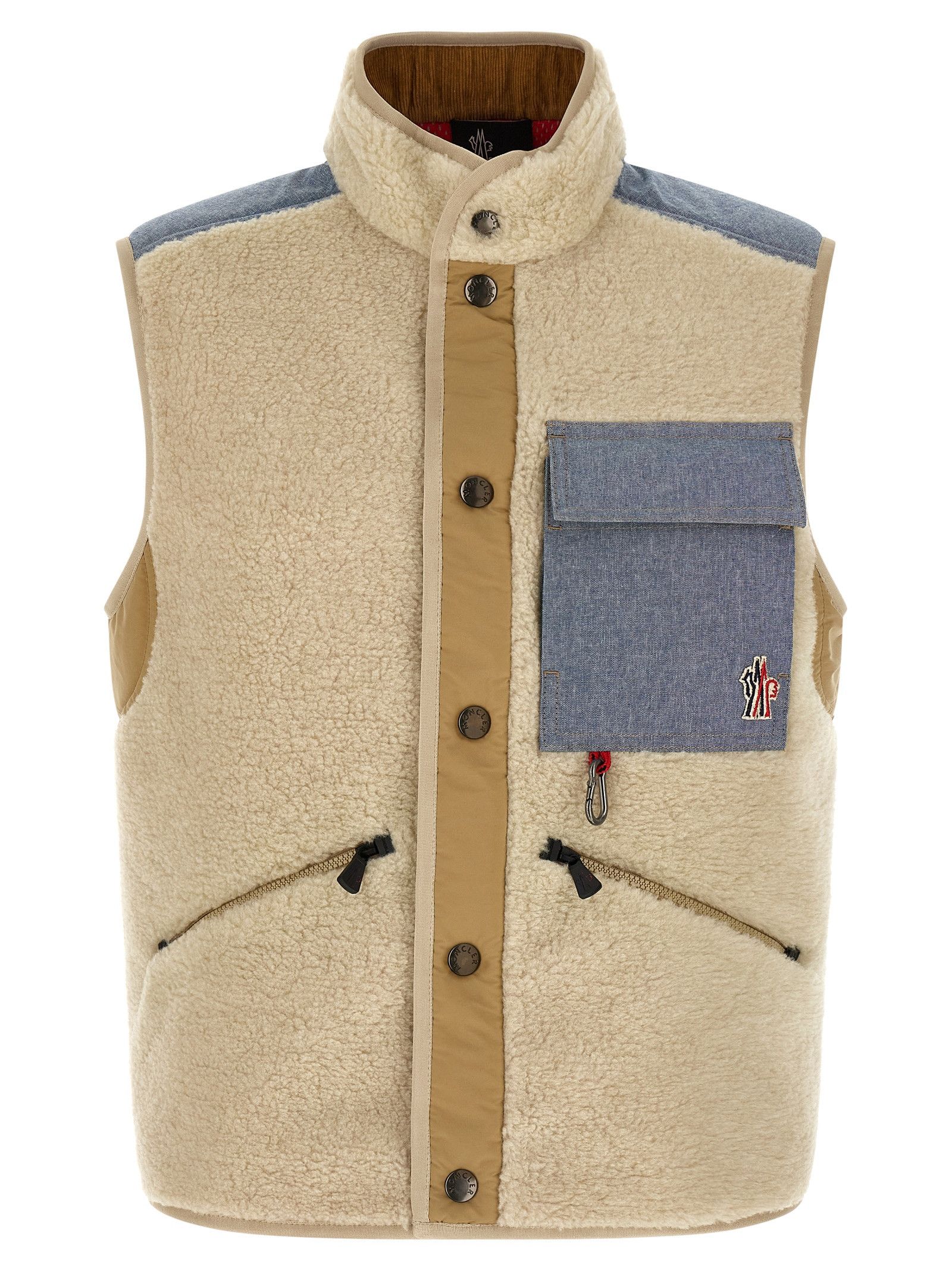 Moncler Grenoble Teddy & Chambray vest Size US L / EU 52-54 / 3 - 1 Thumbnail