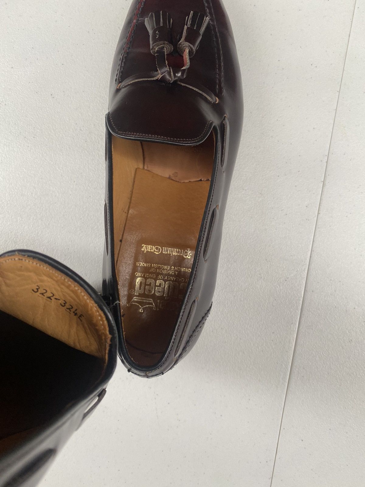 Cheaney Church’s 🇮🇹 RT Cheaney Merlot shell cordovan tassel loafer 12 Size US 12 / EU 45 - 12 Thumbnail