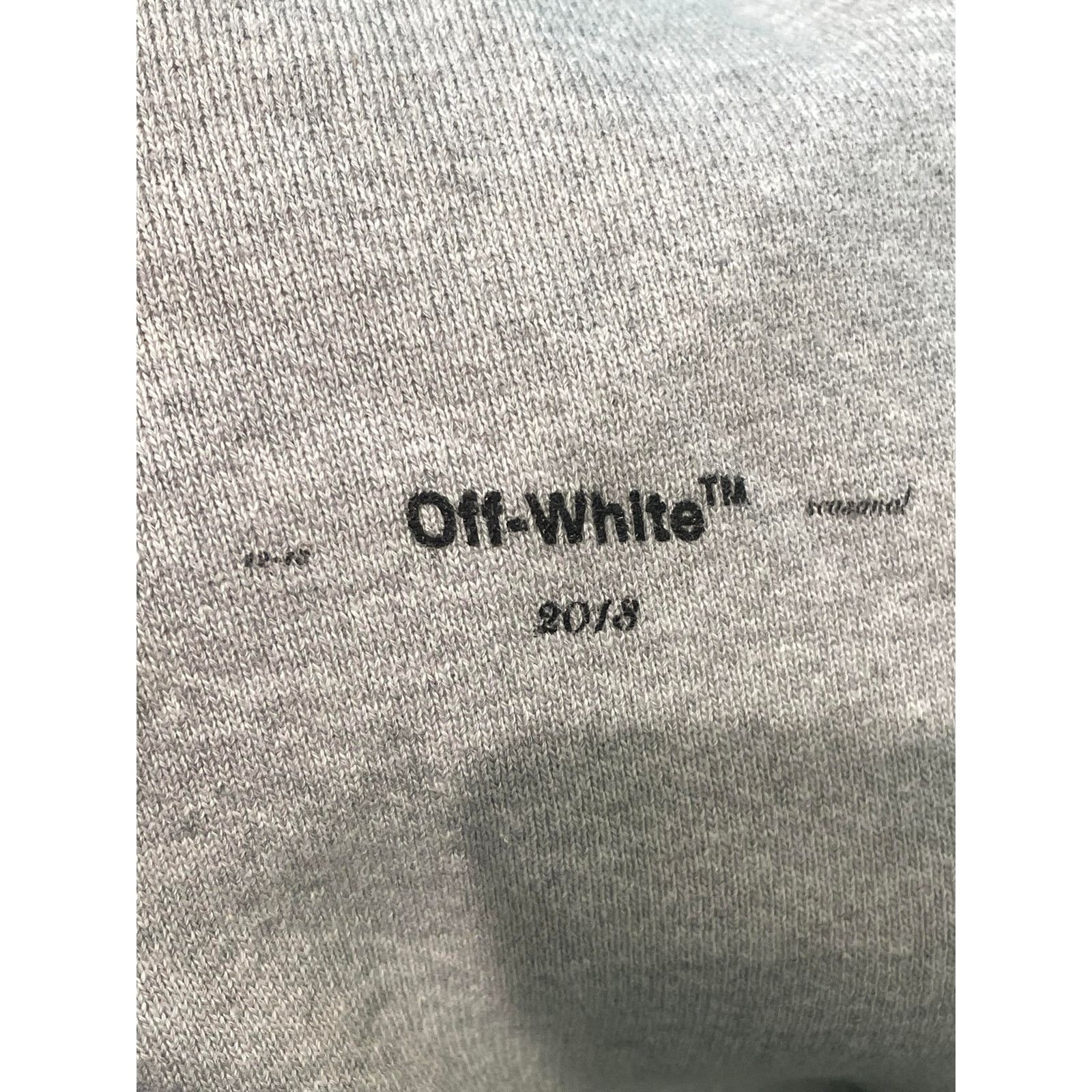 Off-White Off-White Hoodie Grey Stitch Arrow Logo Size L / US 10 / IT 46 - 4 Thumbnail