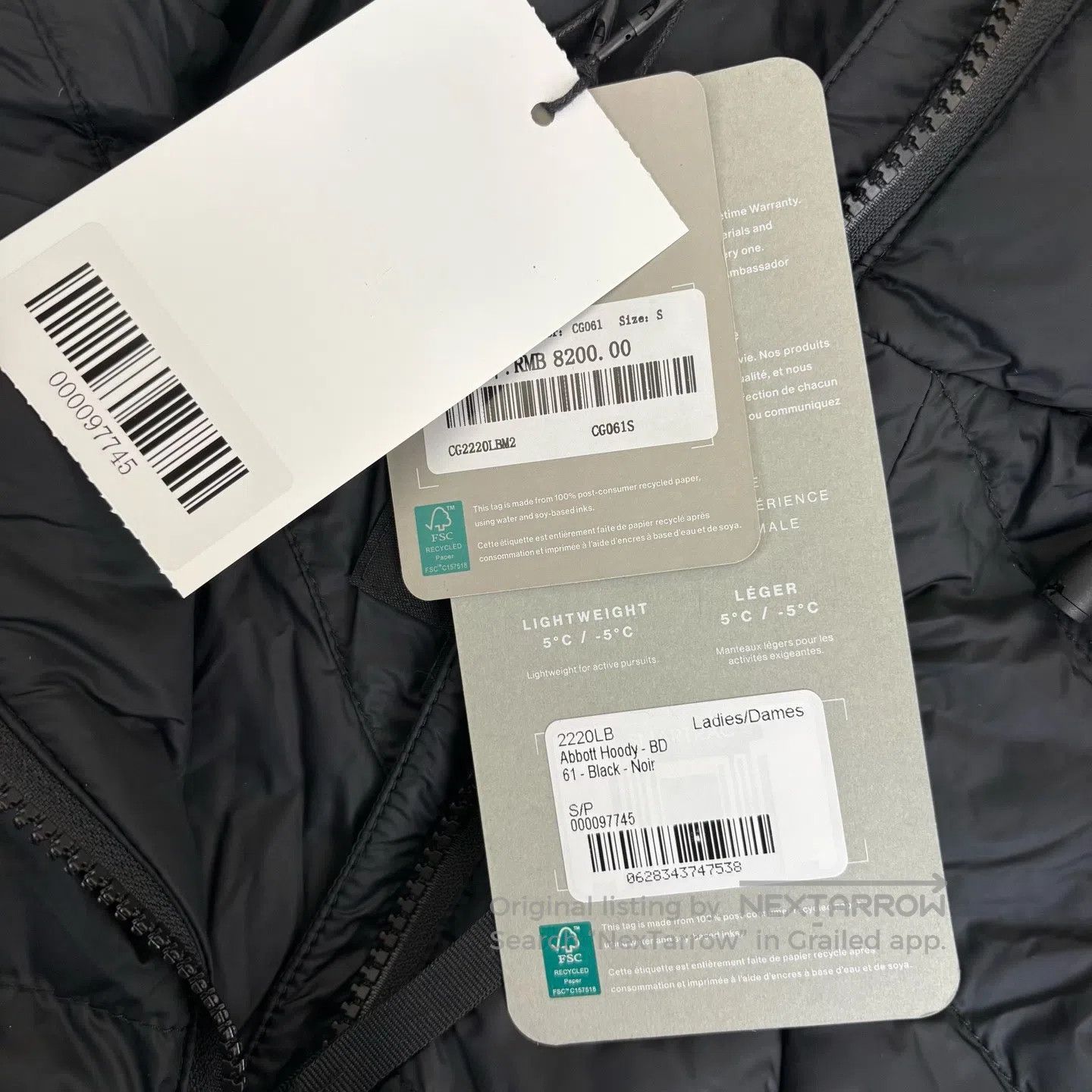 Canada Goose Canada Goose Abbott Series Black Hooded Down Jacket Size US S / EU 44-46 / 1 - 7 Thumbnail