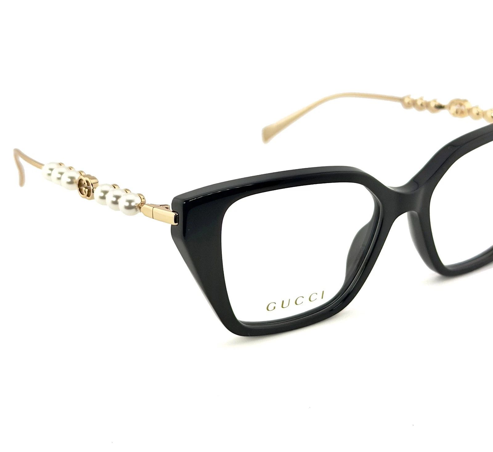 Gucci GUCCI GG1969O 1969 Gold Black Pearl Metal Eyeglasses 001 Size ONE SIZE - 6 Thumbnail