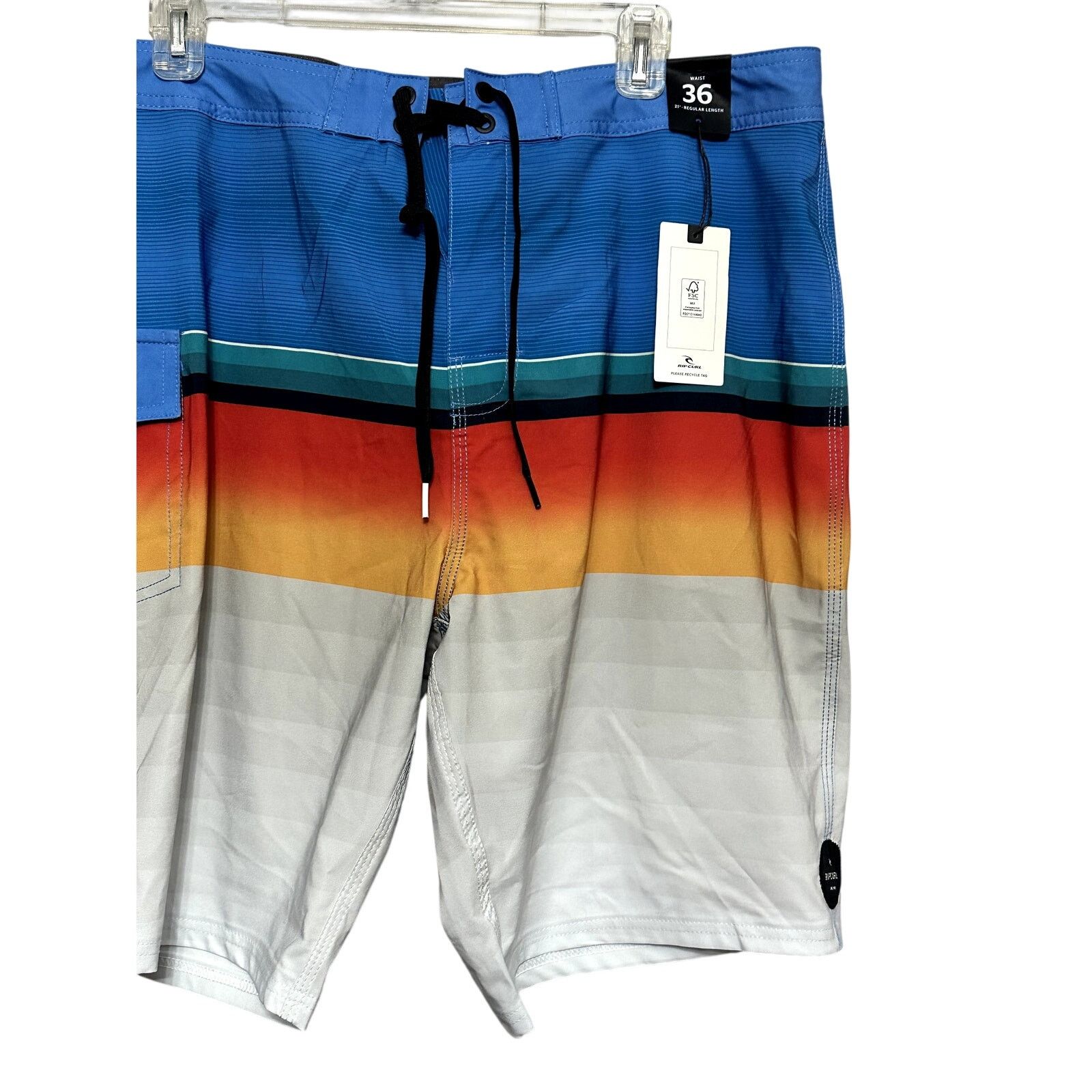 Ripcurl RipCurl Board Shorts Daybreakers Stripe Pattern M 30 NWT Size US 30 / EU 46 - 4 Thumbnail