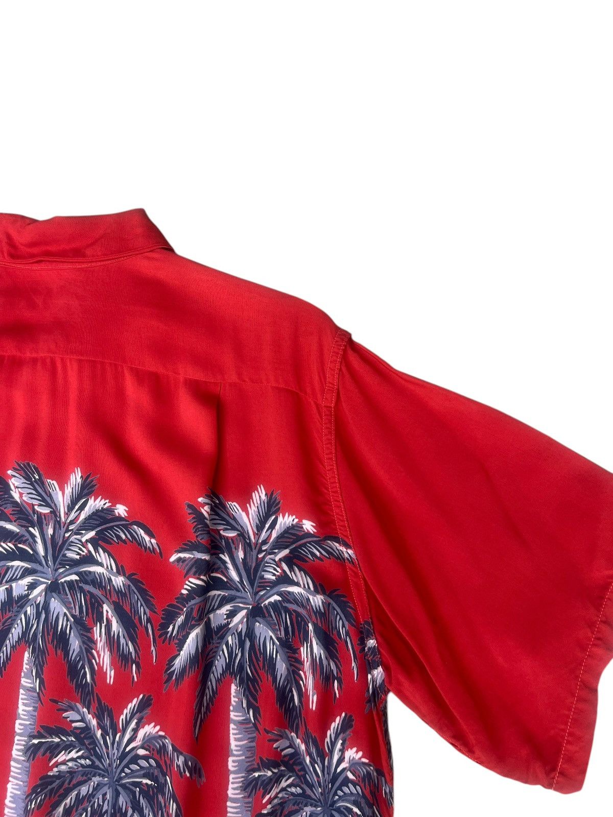 Aloha McCoy Sportswear Palm Trees 100% Rayon Hawaiian Shirt