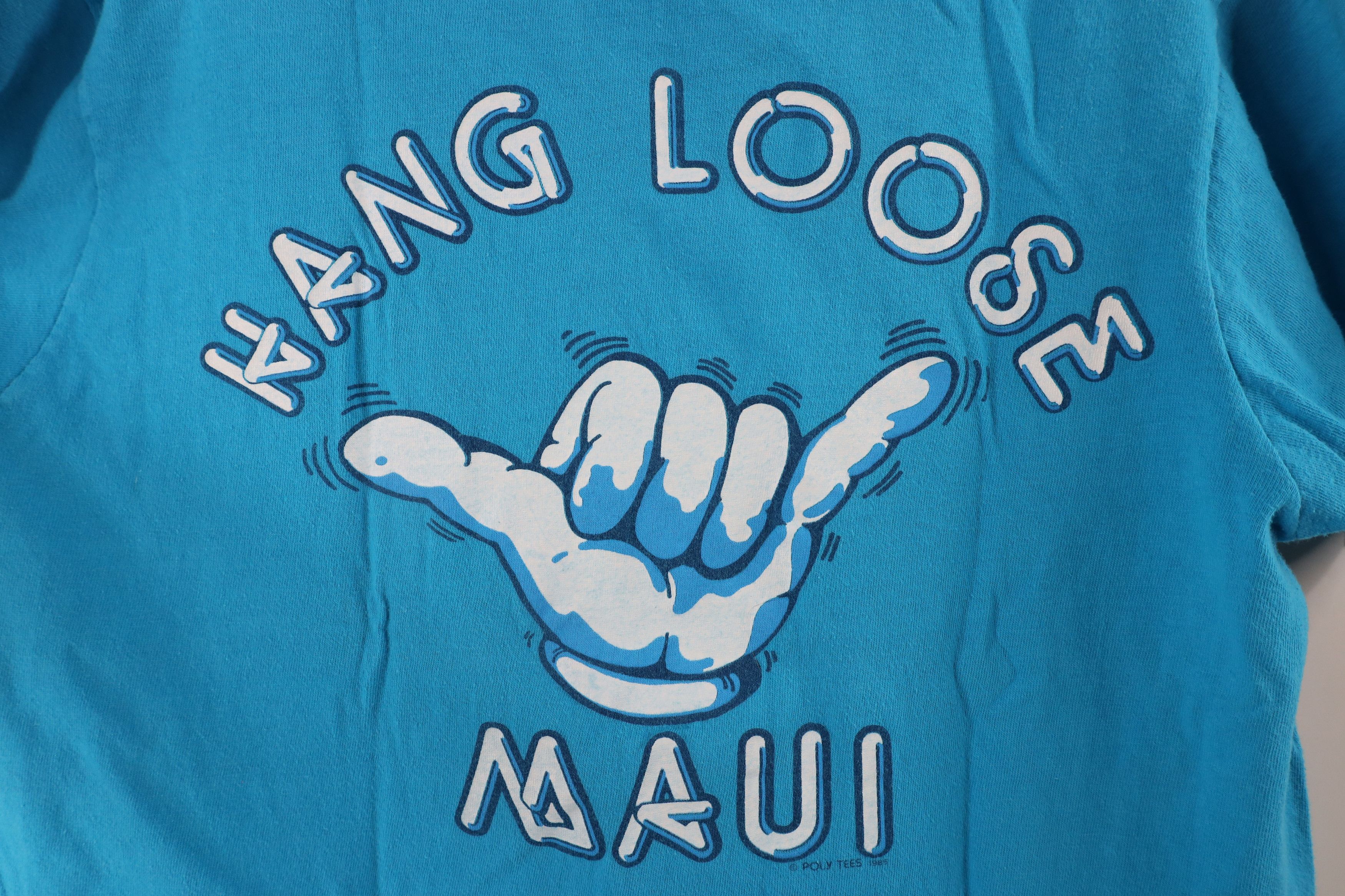 Vintage Vintage 80s Streetwear Hang Loose Maui Surfing T-Shirt USA Size US M / EU 48-50 / 2 - 7 Thumbnail