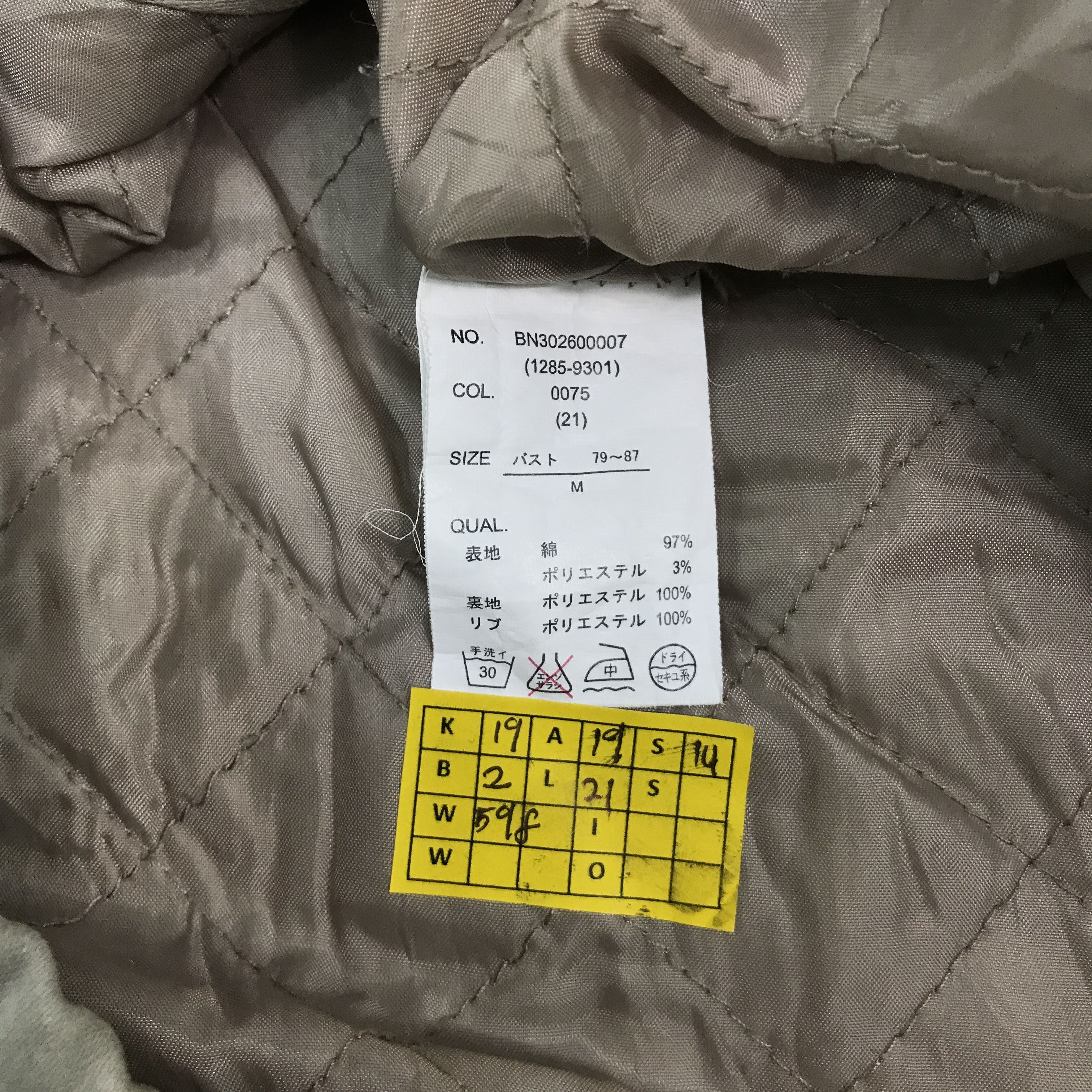 Japanese Brand back number Punk khaki zipper button vests jacket Size US M / EU 48-50 / 2 - 7 Thumbnail
