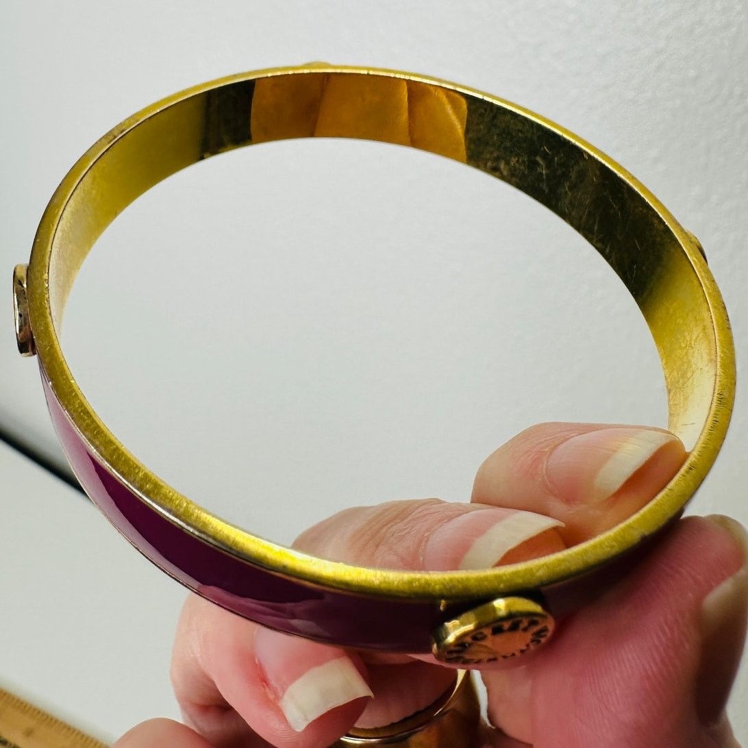 Victoria's Secret Victoria's Secret Purple & Gold Bangle Monogram Bracelet Size ONE SIZE - 12 Thumbnail