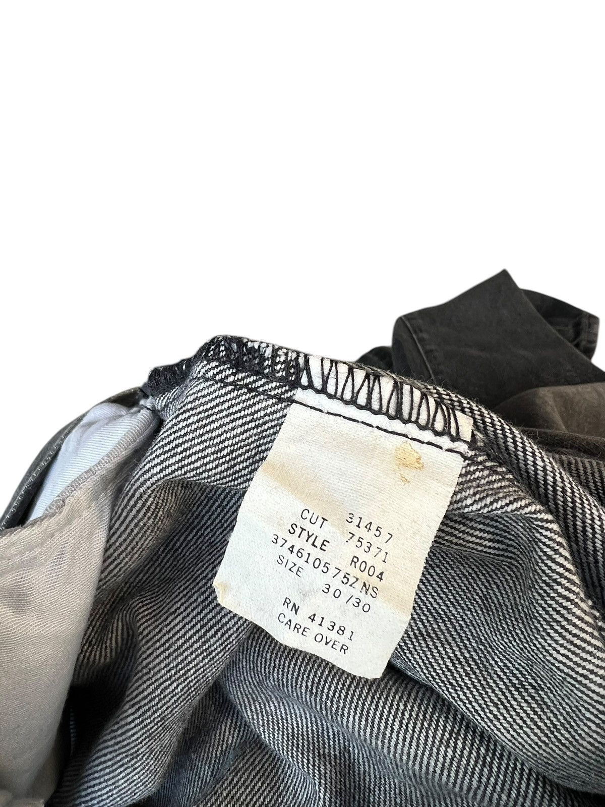 RRL Ralph Lauren × Vintage Vintage 90s RRL Usa Fade Black Stains Denim Baggy Jeans Size US 30 / EU 46 - 24 Thumbnail