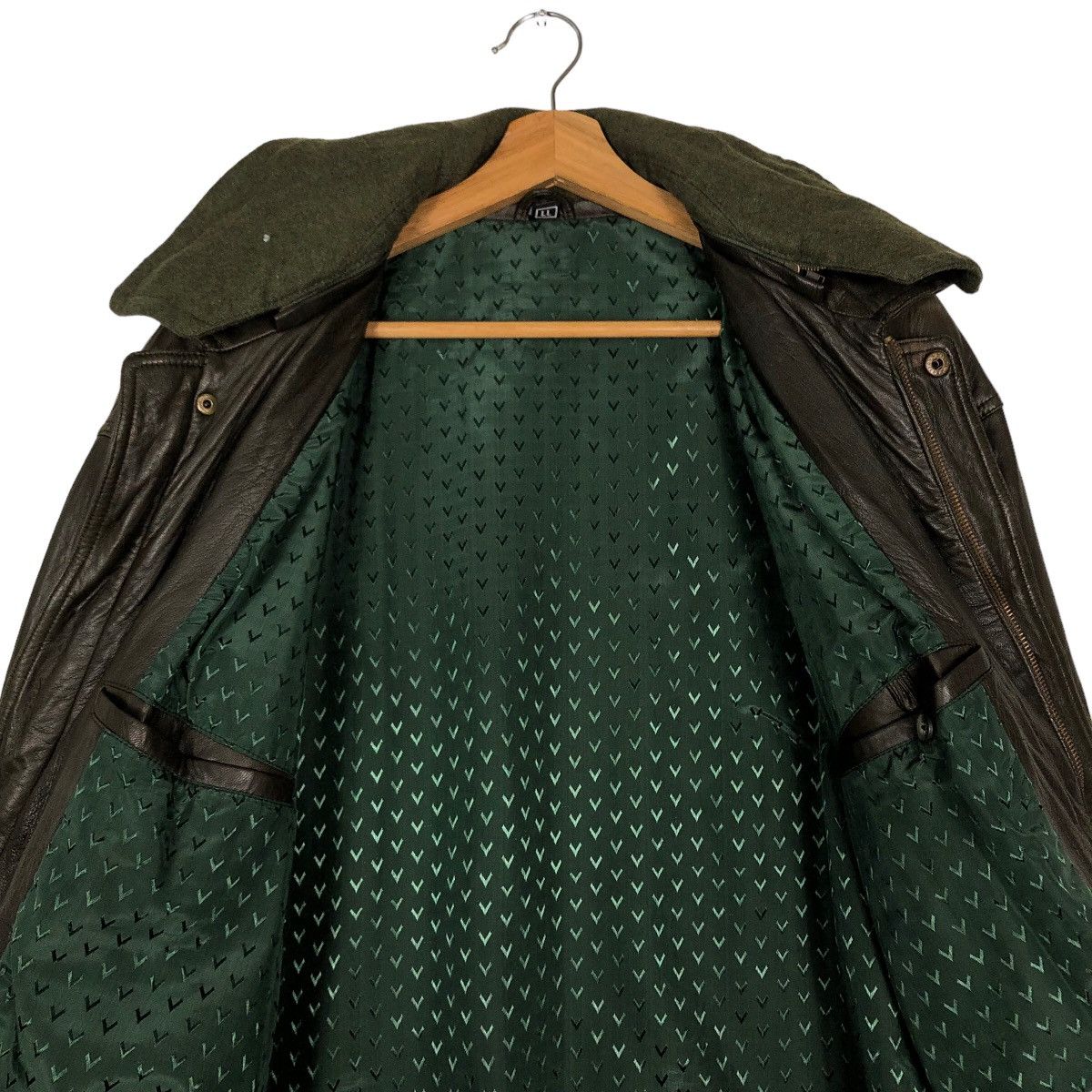 Japanese Brand 🔥Vtg Leather Jacket Biker Bondage Cargo Issey Miyake Japan Size US L / EU 52-54 / 3 - 12 Thumbnail