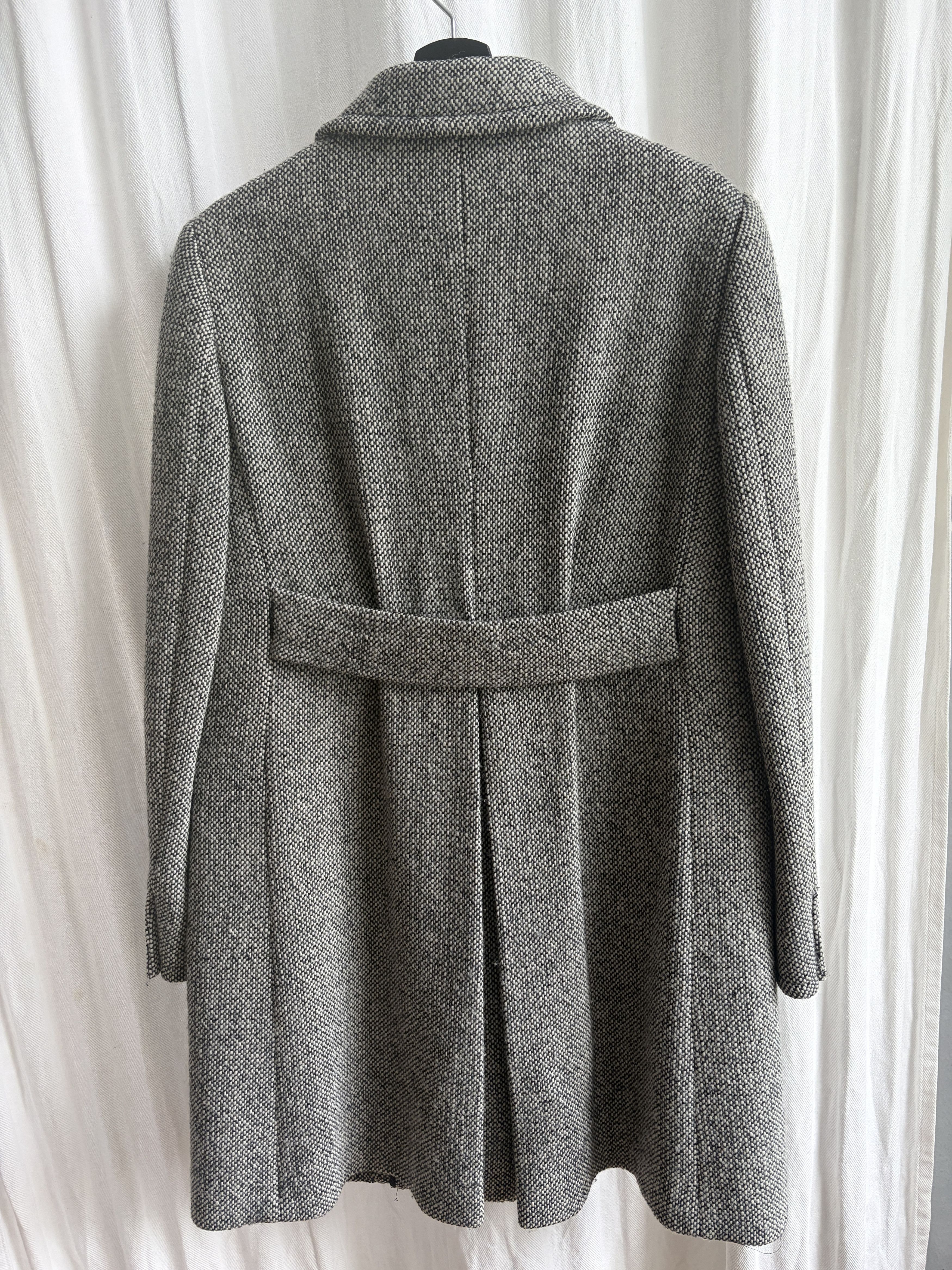 Miu Miu AW11 Tweed Wool Coat Size L / US 10 / IT 46 - 8 Thumbnail