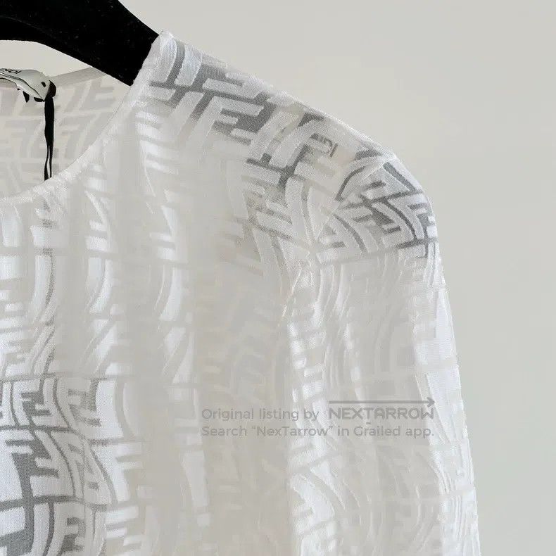 Fendi Fendi White monogram jumpsuit Size M / US 6-8 / IT 42-44 - 3 Thumbnail