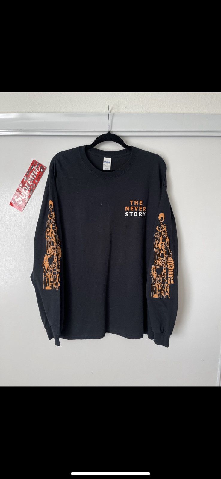 Dreamville × J. Cole × Kendrick Lamar RARE 2017 THE NEVER STORY JID ALBUM LONGSLEEVE TEE BLACK Size US XL / EU 56 / 4 - 3 Thumbnail