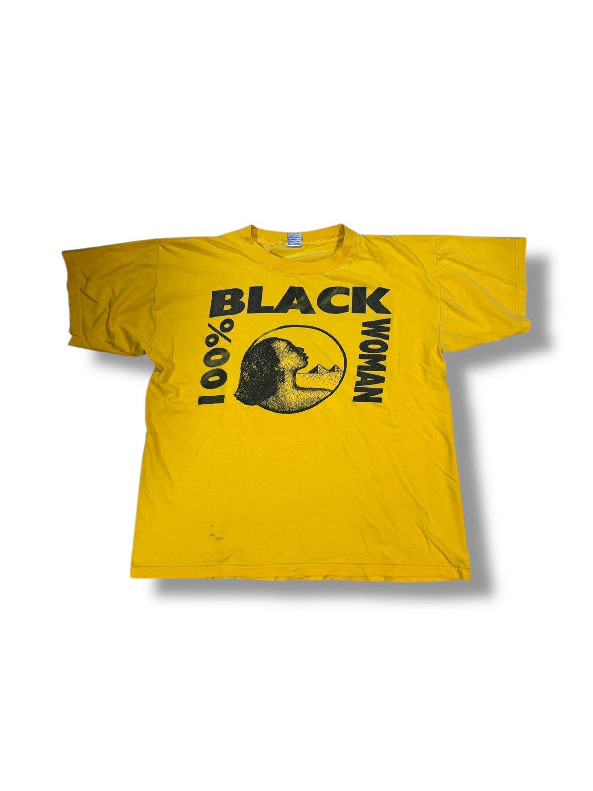 Vintage *RARE* VINTAGE 90s 100% BLACK WOMAN GOD RELIGION TEE Size XL / US 12-14 / IT 48-50 - 1 Thumbnail