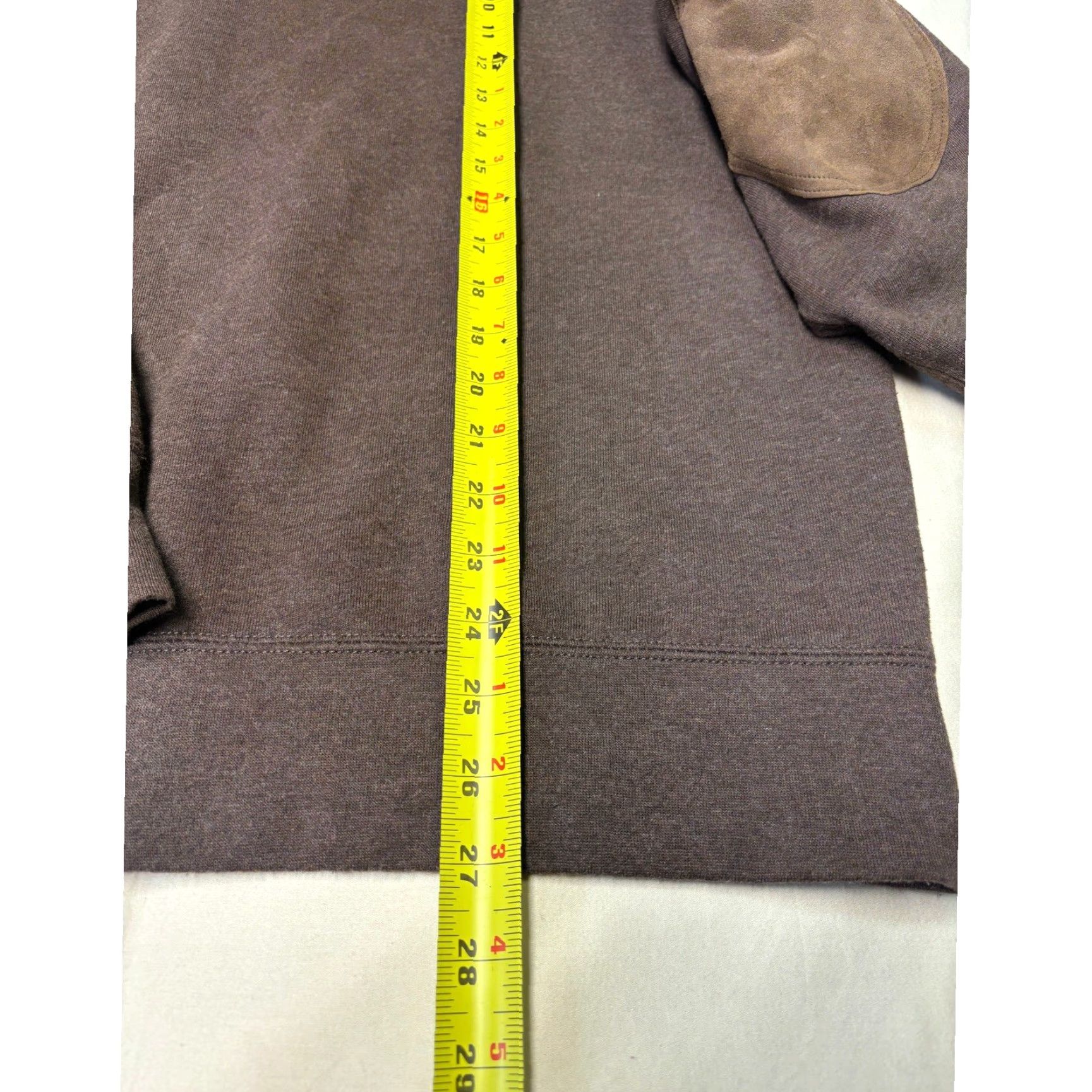 Polo Ralph Lauren Polo Ralph Lauren Mens Sweater XL Pullover Knit Brown Suede Elbow Patch Shawl Collar Button Logo Pockets All Seasons Casual Size US XL / EU 56 / 4 - 5 Thumbnail