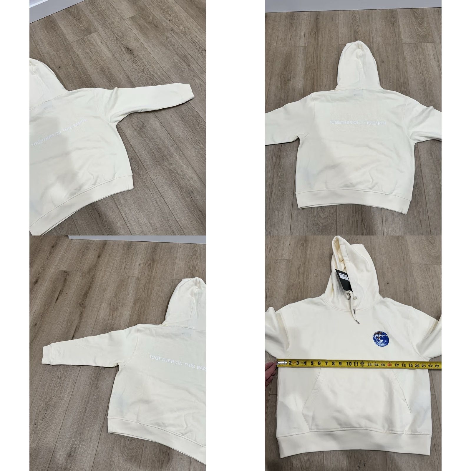 The Kooples NWT The Kooples Hoodie Size S Ivory 1 Planet Logo Pullover Women Spring Fall Winter Cotton Shirt? Size S / US 4 / IT 40 - 9 Thumbnail