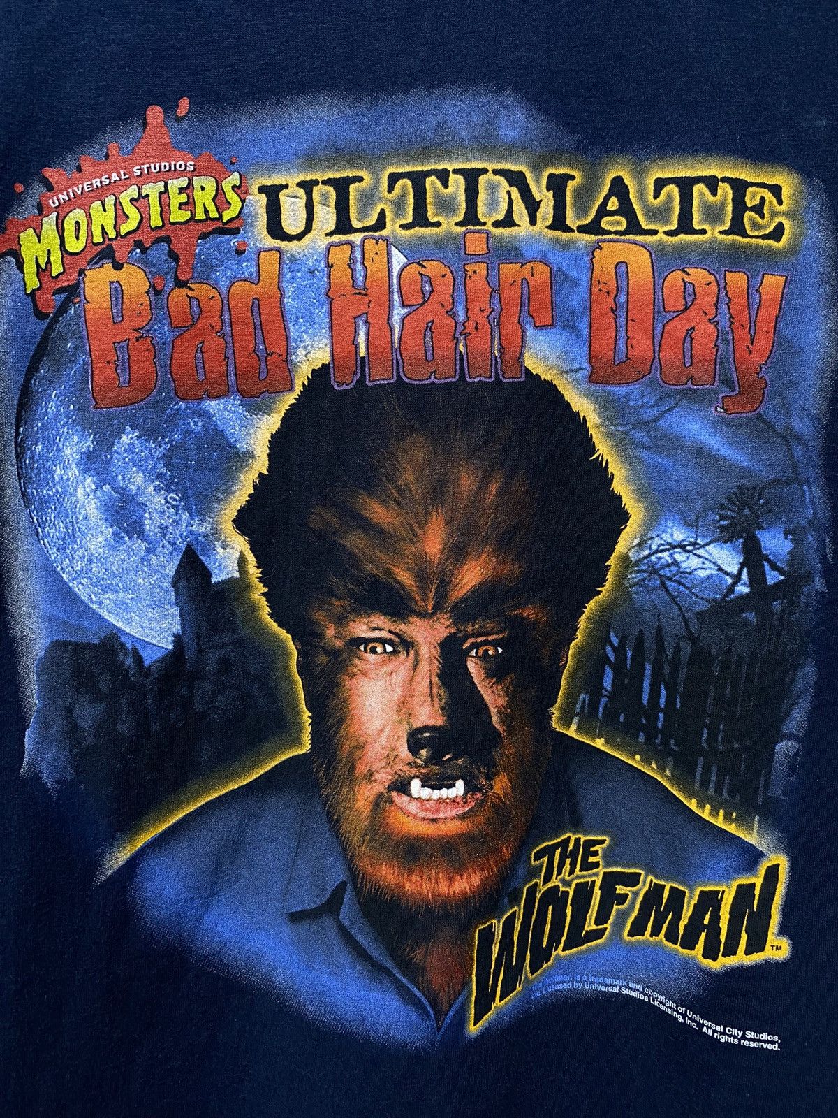 Universal Studios × Vintage 90’s Vintage Wolfman Universal Studios Tee Shirt Large Size US L / EU 52-54 / 3 - 4 Thumbnail