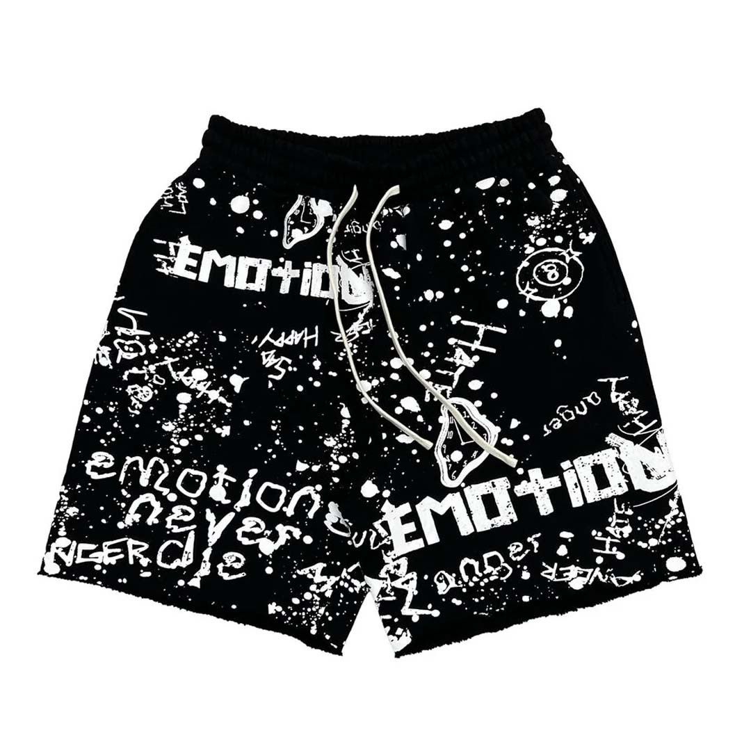 Other Mixed Emotions Black Graffiti Shorts Size US 38 / EU 54 - 1 Thumbnail