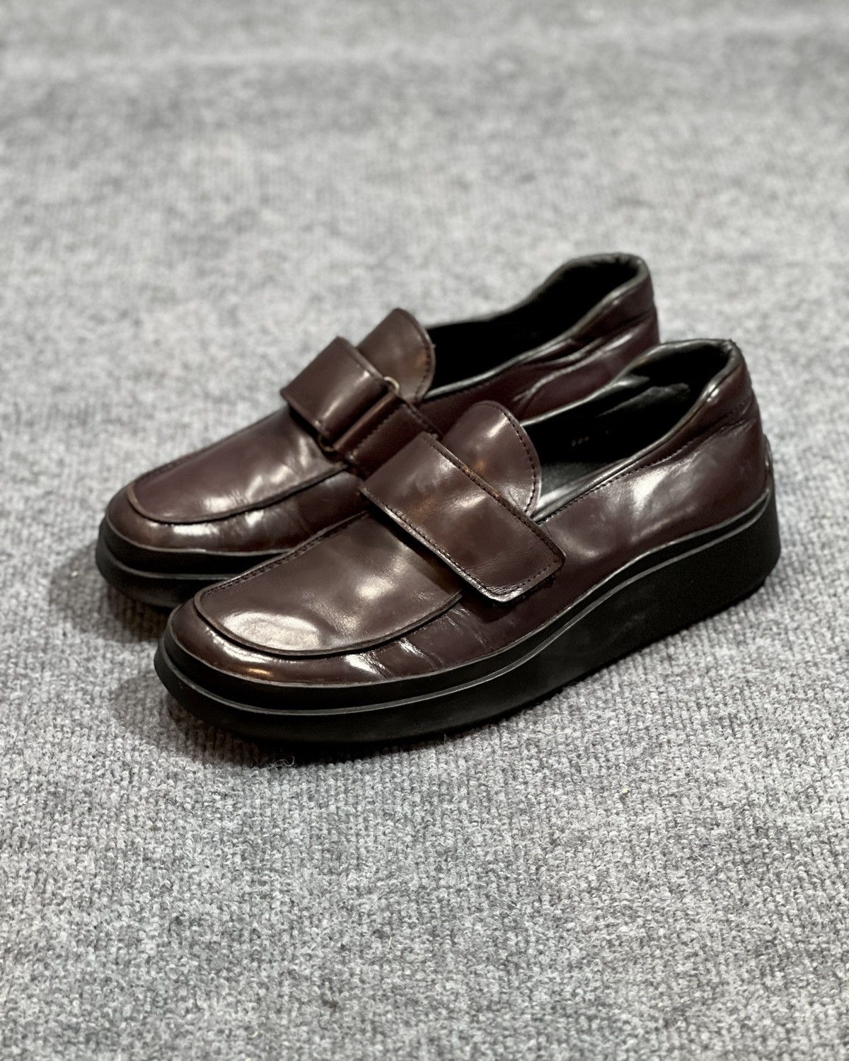 Prada PD Round Toe Leather Loafer Size US 10.5 / EU 43-44 - 1 Thumbnail