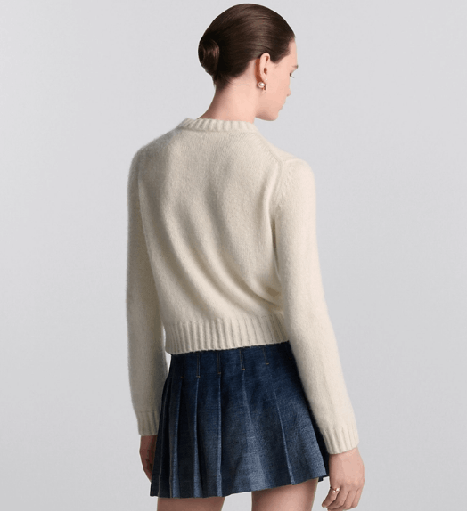Dior o1w1db11225 454S57 Sweater in Ecru/Blue Size XS / US 0-2 / IT 36-38 - 5 Thumbnail