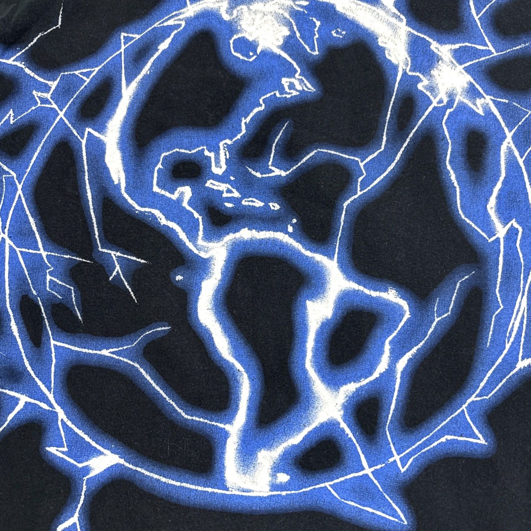 Revenge Revenge T-Shirt Storm Lightning Anarchy Black Blue Men's Small Crew Neck Short Sleeve Logo Graphic Print Hip Hop 2020s Regular Size US S / EU 44-46 / 1 - 7 Thumbnail