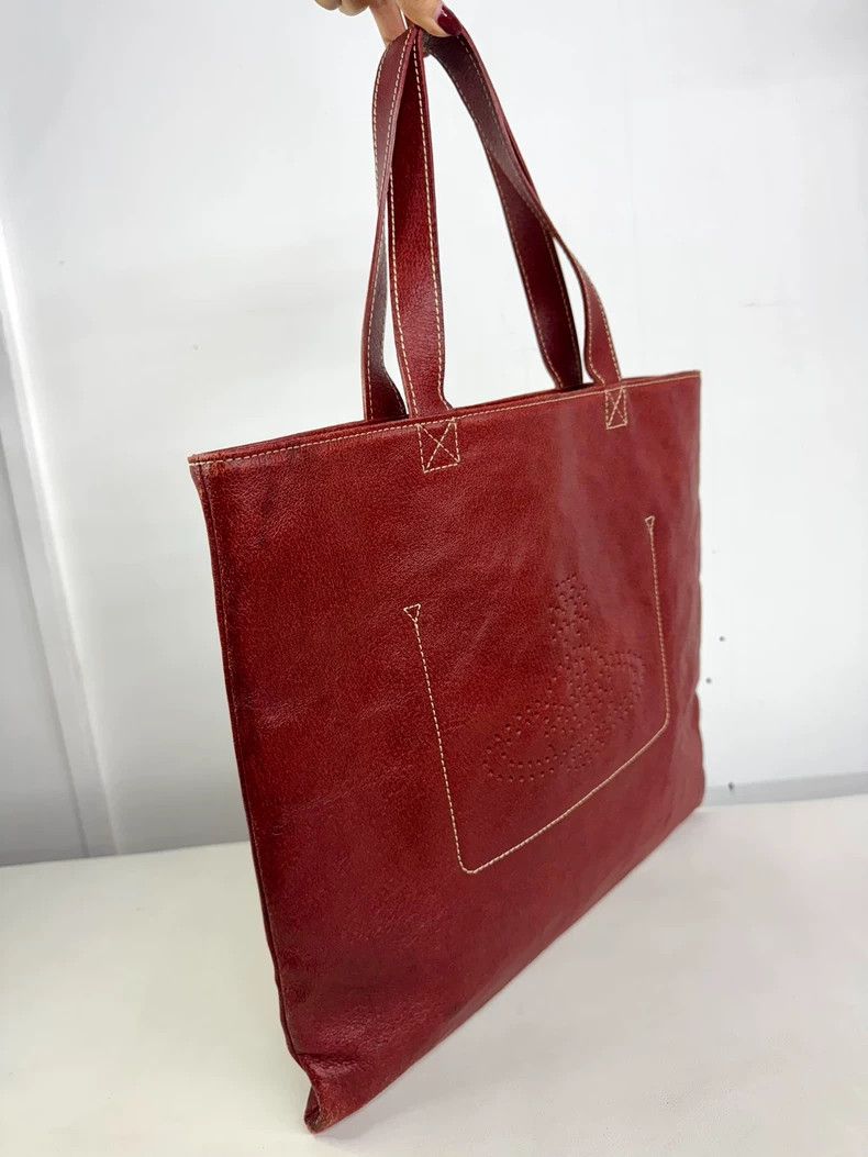 Vivienne Westwood Vivienne Westwood size os Brown leather tote bag with wine Size ONE SIZE - 2 Thumbnail