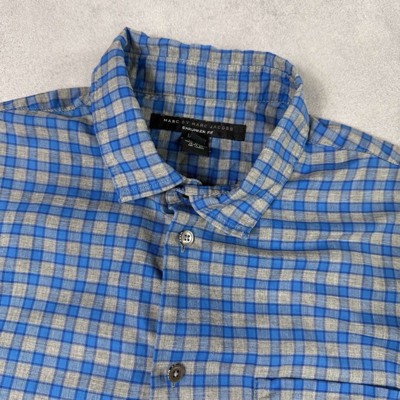 Marc by Marc Jacobs Marc By Marc Jacom Mon Short Sleeve Button Up Shirt Check Size US M / EU 48-50 / 2 - 4 Thumbnail