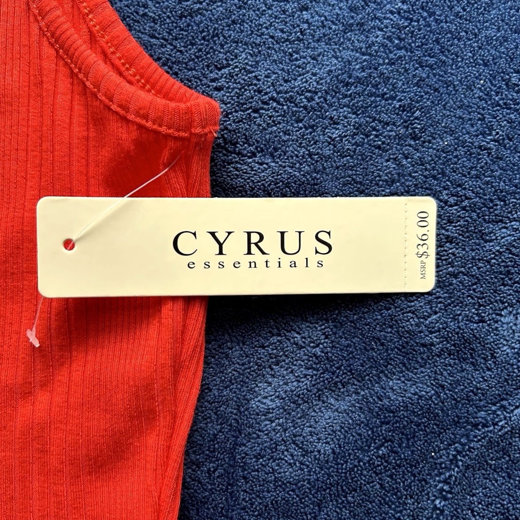 Essentials Cyrus Essentials Sleeveless Top Shirt Tank Women XS Red NWT K632322 New Tags Size XS / US 0-2 / IT 36-38 - 5 Thumbnail