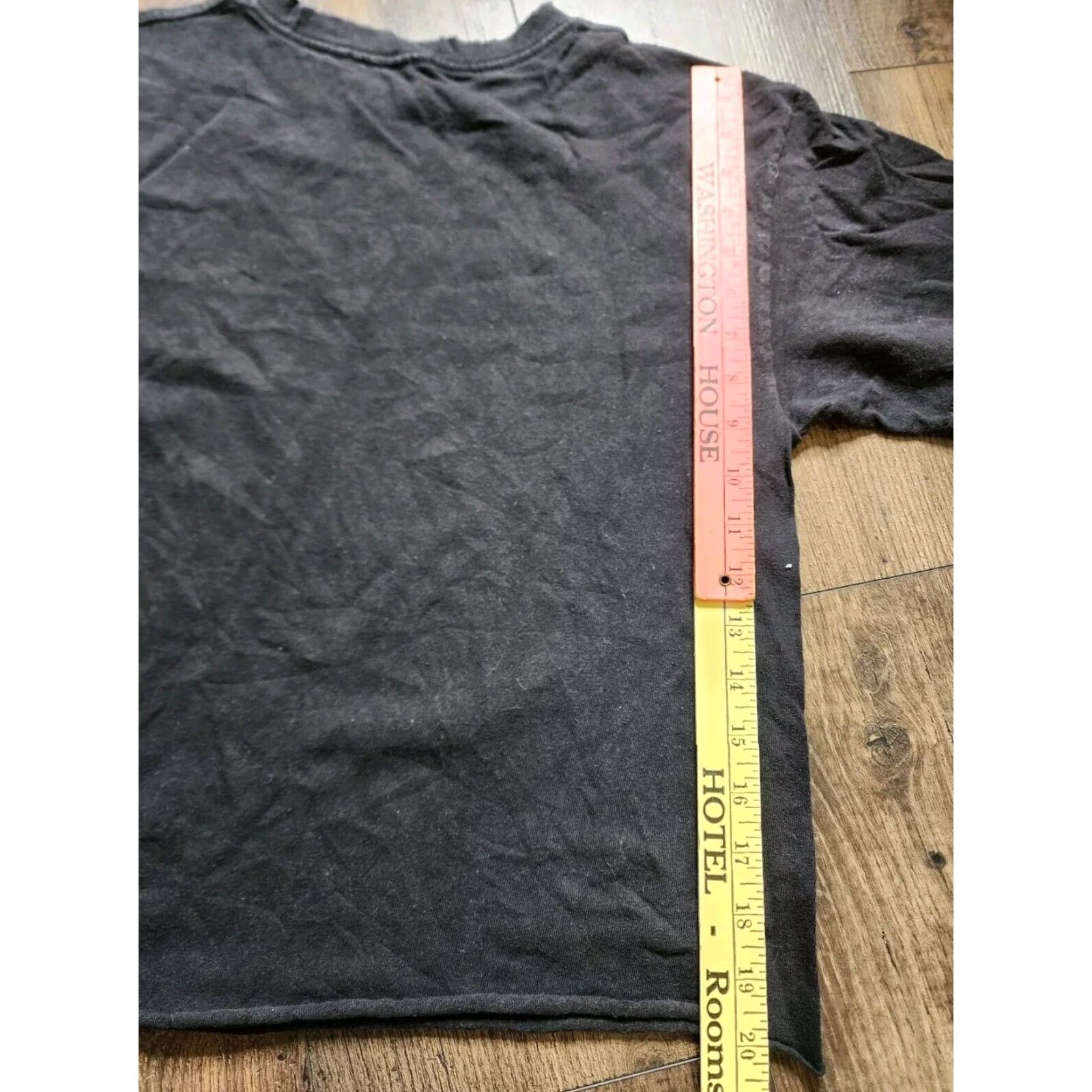 Vintage The Doors Gray Crop Top Distressed T Shirt Womens L Size L / US 10 / IT 46 - 2 Thumbnail