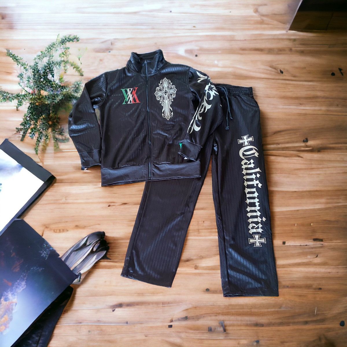 Affliction 🔥RARE🔥Vintage Tracksuit The Great Limitations Cross Size US L / EU 52-54 / 3 - 1 Thumbnail