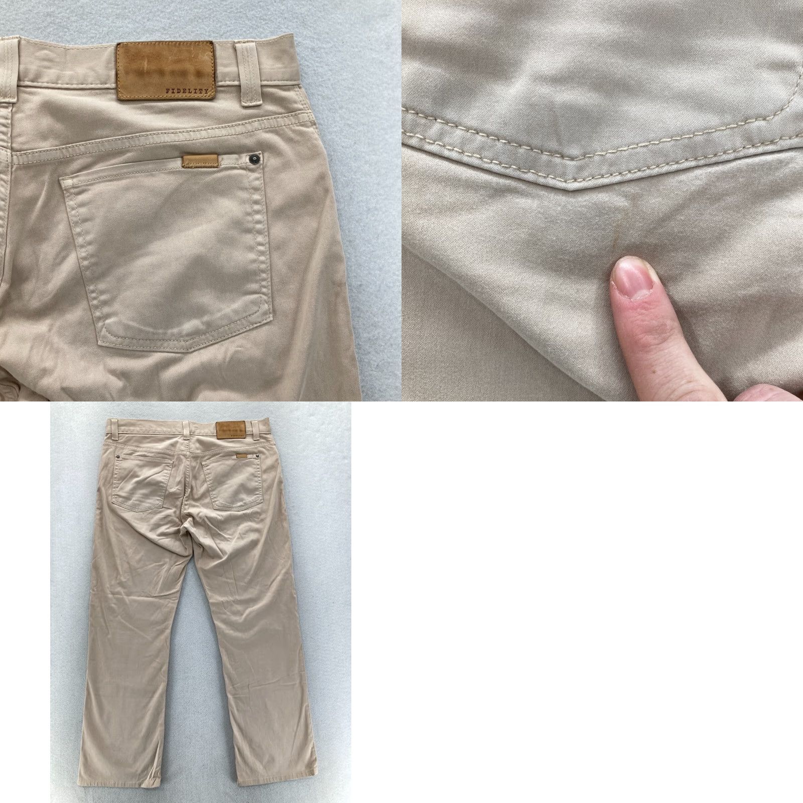 Vintage Fidelity Denim 50-11 5-Pocket Pants Mens 36x30 Straight Leg Havana Twill Stretch Size US 36 / EU 52 - 9 Thumbnail