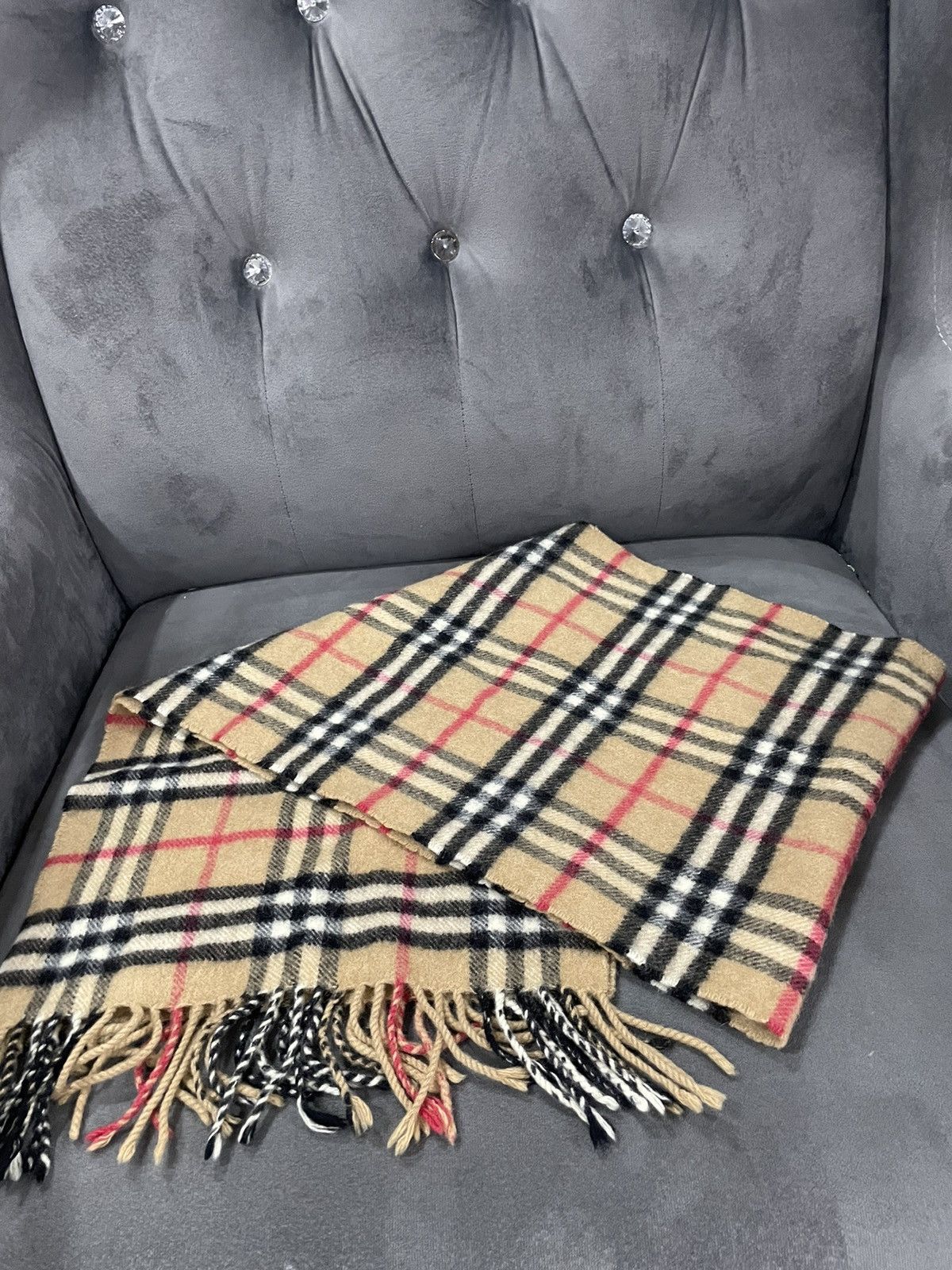 Burberry Authentic BURBERRY Cashmere scarves mafla Size ONE SIZE - 1 Thumbnail