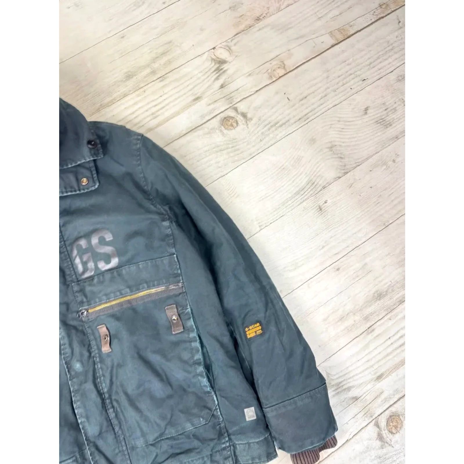 G-Star VINTAGE G-Star Raw Stinger Jacket Distressed Y2K 90s Men XL Green Bomber Jacket Mens XL Green 90s Size US XL / EU 56 / 4 - 4 Thumbnail