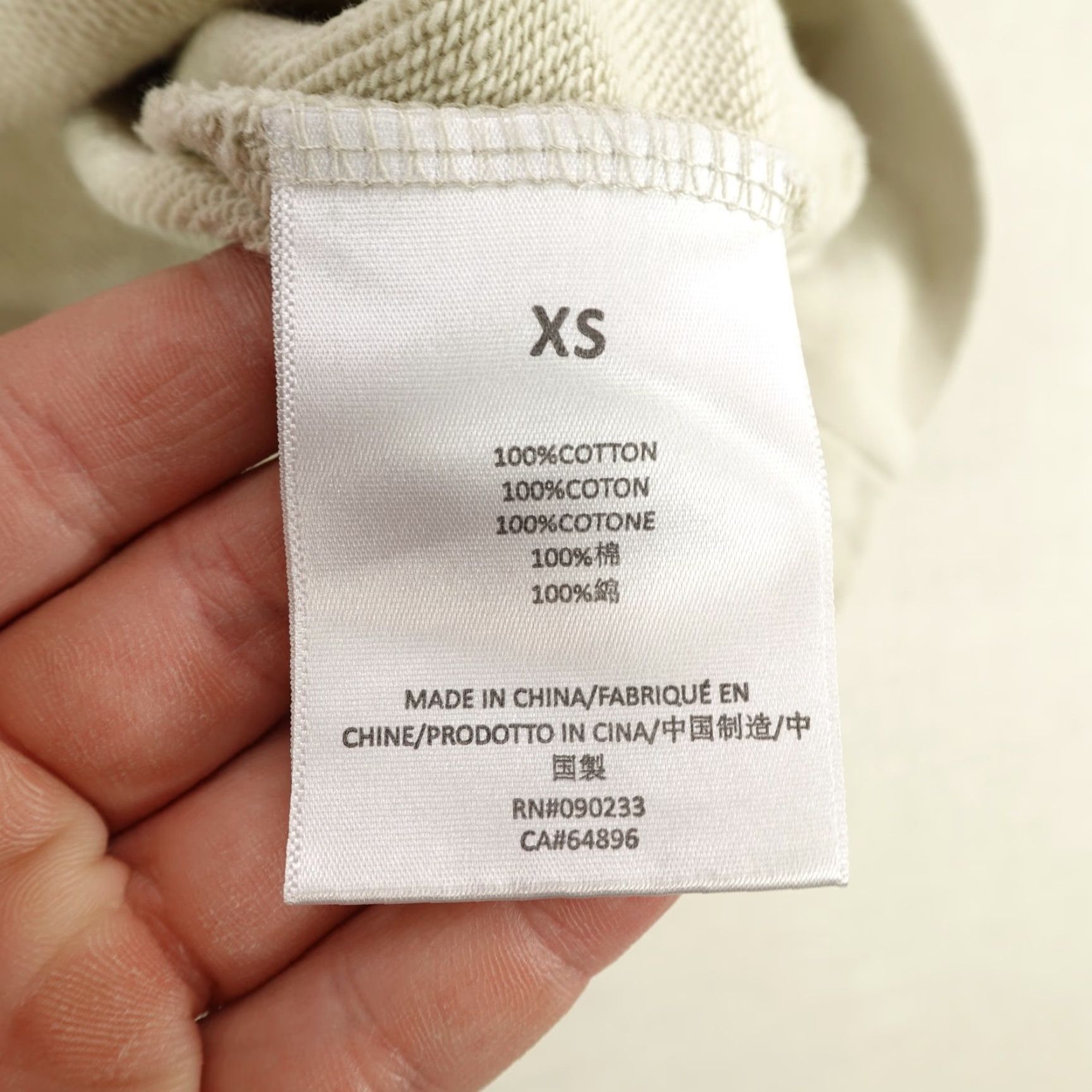 Fear of God VINTAGE Fear of God Essentials Sweatshirt Womens XS Beige Oversized Pullover Casual Streetwear Designer 2010s Size XS / US 0-2 / IT 36-38 - 4 Thumbnail