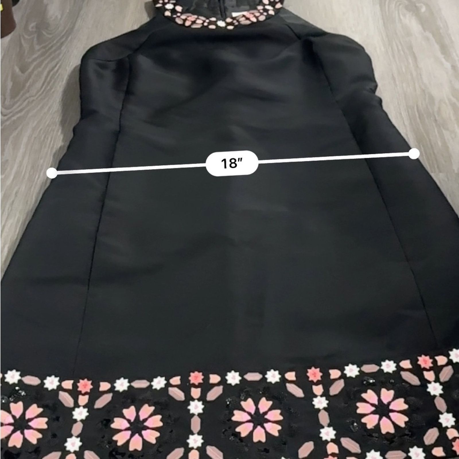 Kate Spade Kate Spade Dress By The Pool Black Mosaic Floral Shift Dress Size L / US 10 / IT 46 - 12 Thumbnail